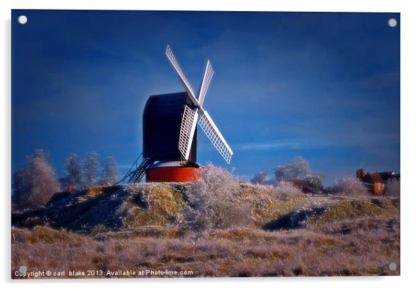 brill windmill Acrylic by carl blake
