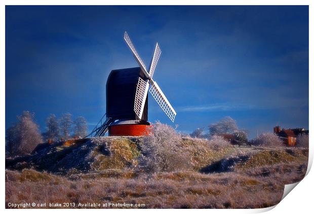 brill windmill Print by carl blake