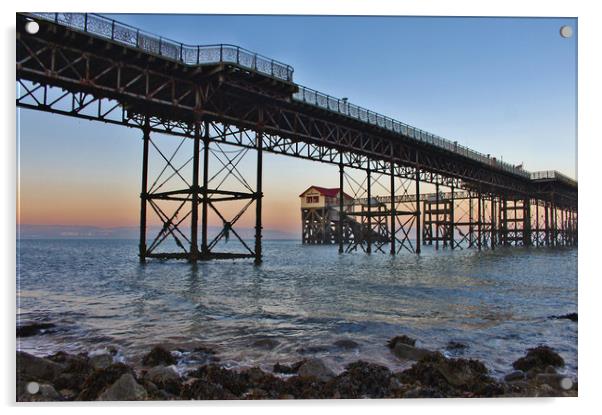 Under the Pier 3. Acrylic by Becky Dix