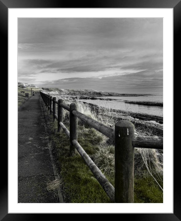 Seaside Path Framed Mounted Print by Fraser Hetherington