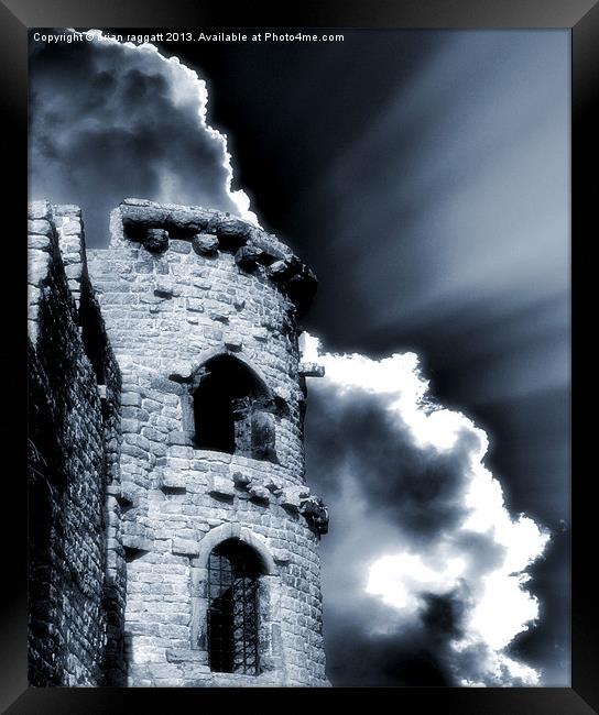 Castle Sun Rays Framed Print by Brian  Raggatt