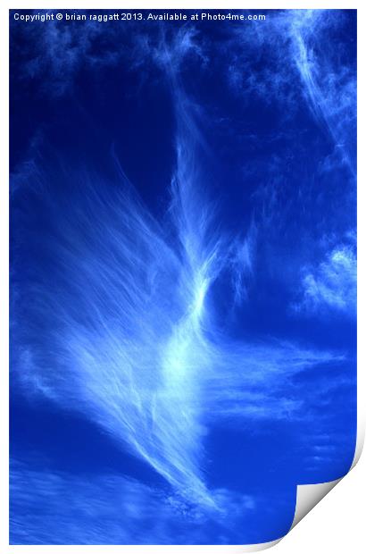 Turbulant Skies Print by Brian  Raggatt