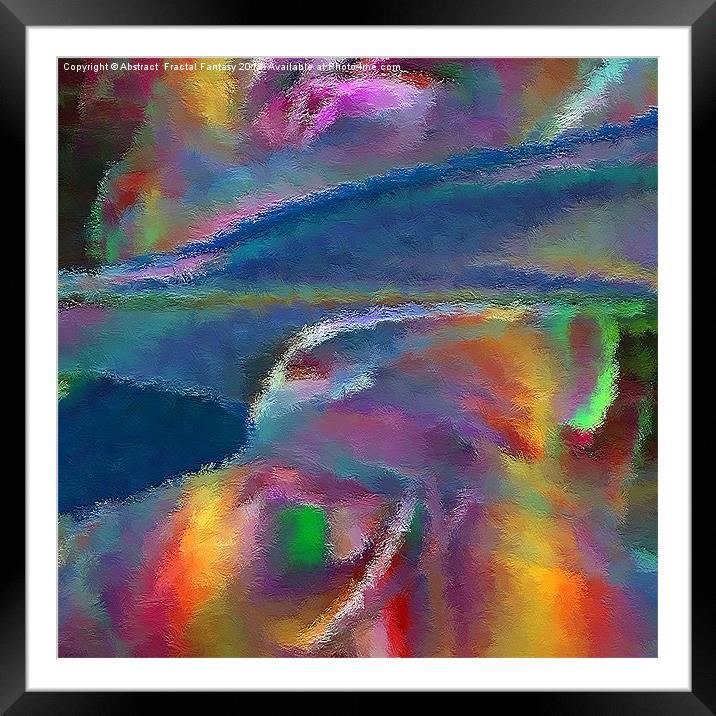 A Rising Tide Framed Mounted Print by Abstract  Fractal Fantasy