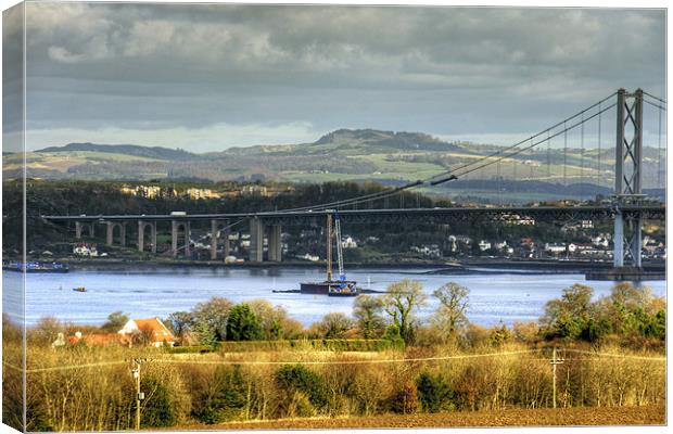 New Forth Crossing - 16 February 2013 Canvas Print by Tom Gomez