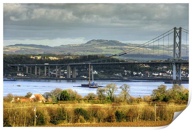 New Forth Crossing - 16 February 2013 Print by Tom Gomez