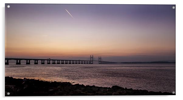 Severn Bridge Crossing Acrylic by Simon West