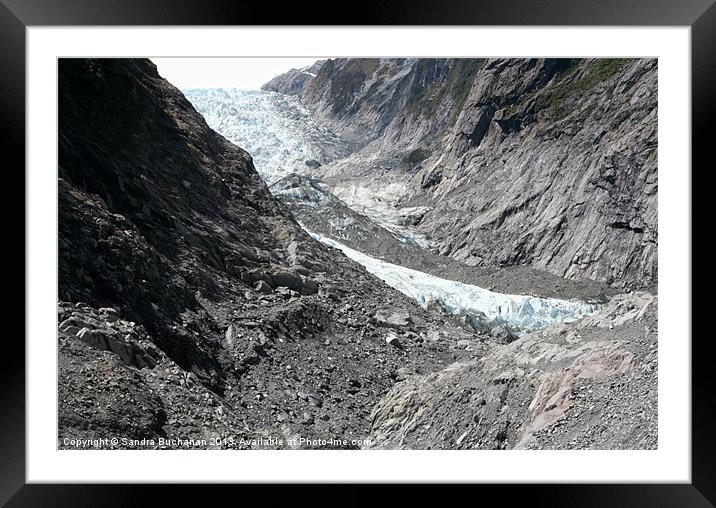A Glacier Framed Mounted Print by Sandra Buchanan