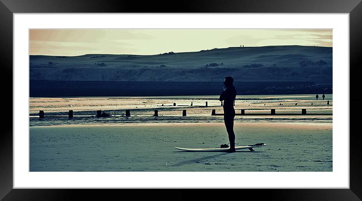 Surfin ABZ Framed Mounted Print by Vicky Mitchell