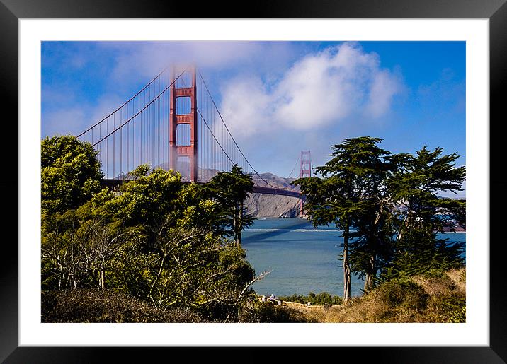 Golden Gate Bridge, San Francisco, California, USA Framed Mounted Print by Mark Llewellyn