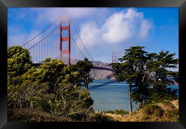Golden Gate Bridge, San Francisco, California, USA Framed Print by Mark Llewellyn