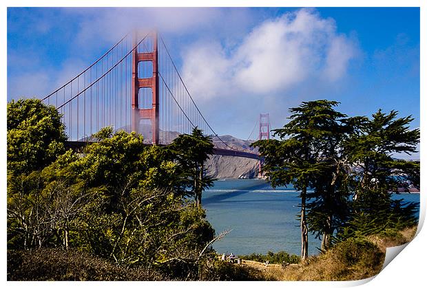Golden Gate Bridge, San Francisco, California, USA Print by Mark Llewellyn