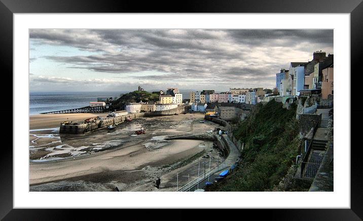 Tenby Harbour, West Wales Framed Mounted Print by HELEN PARKER