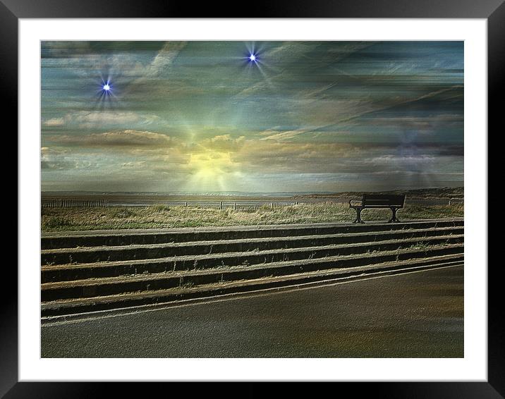 Open Air and Space. Framed Mounted Print by Heather Goodwin