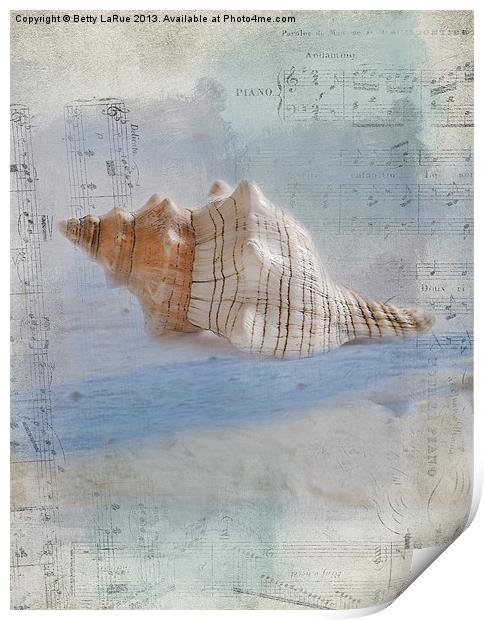 Songs of the Sea Print by Betty LaRue