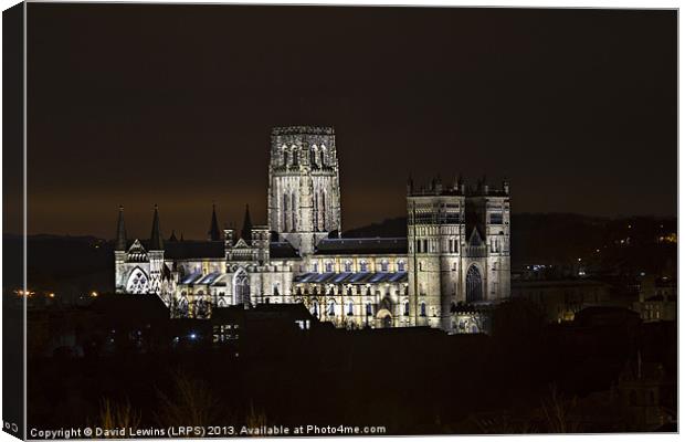 Durham Cathedral UK Canvas Print by David Lewins (LRPS)
