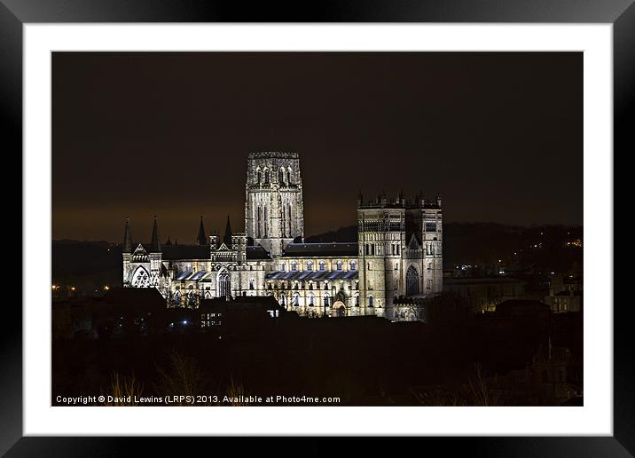 Durham Cathedral UK Framed Mounted Print by David Lewins (LRPS)
