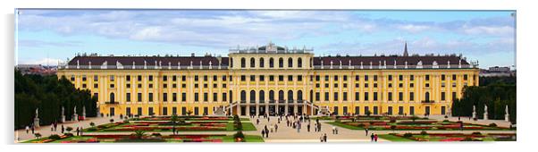 Schonbrunn Palace and gardens, Vienna, Austria Acrylic by Linda More