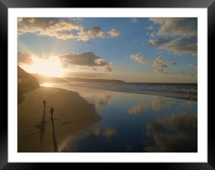 Sunset Framed Mounted Print by Michael Holliday