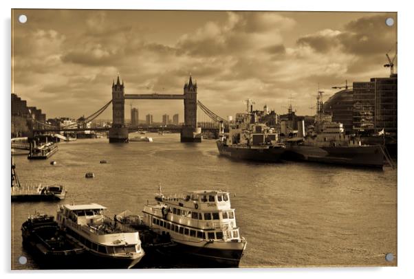 River Thames view Acrylic by David Pyatt