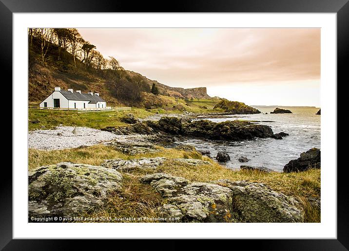 evening at Murlough Bay Framed Mounted Print by David McFarland