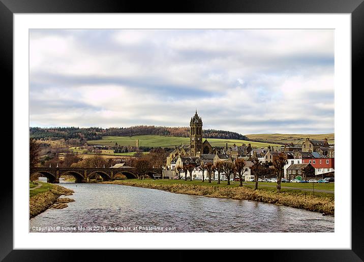 Peebles Framed Mounted Print by Lynne Morris (Lswpp)