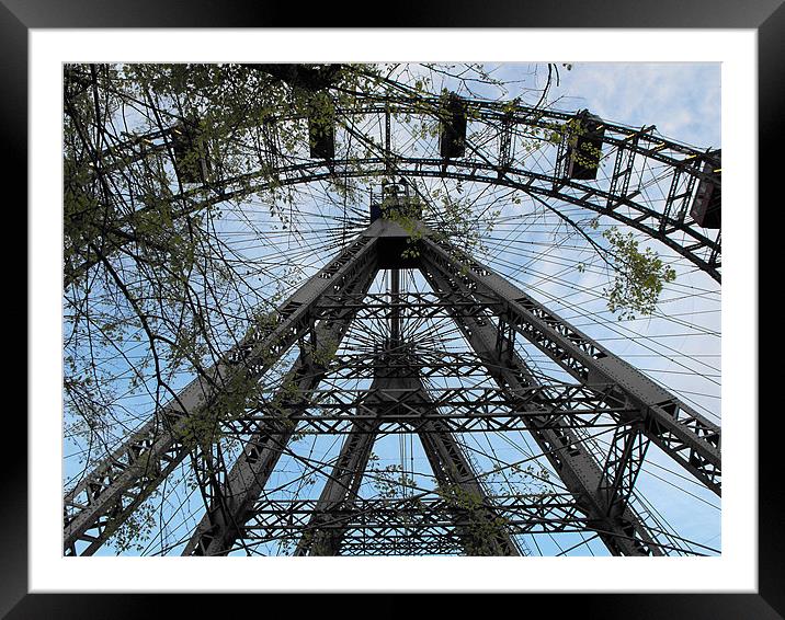 An evening ride on the big wheel Framed Mounted Print by Jutta Klassen