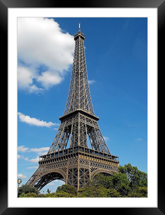 The grand Eiffeltower Framed Mounted Print by Jutta Klassen