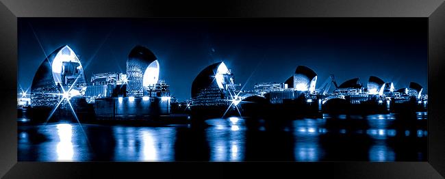 Thames Barrier Framed Print by jim wardle-young