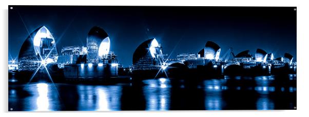 Thames Barrier Acrylic by jim wardle-young