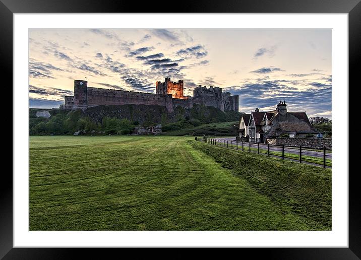 Bamburgh Castle Framed Mounted Print by Northeast Images