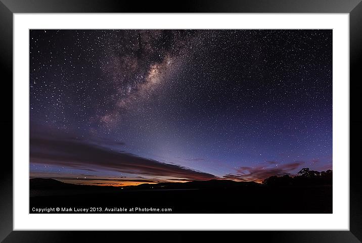 Dance of the Sky Framed Mounted Print by Mark Lucey