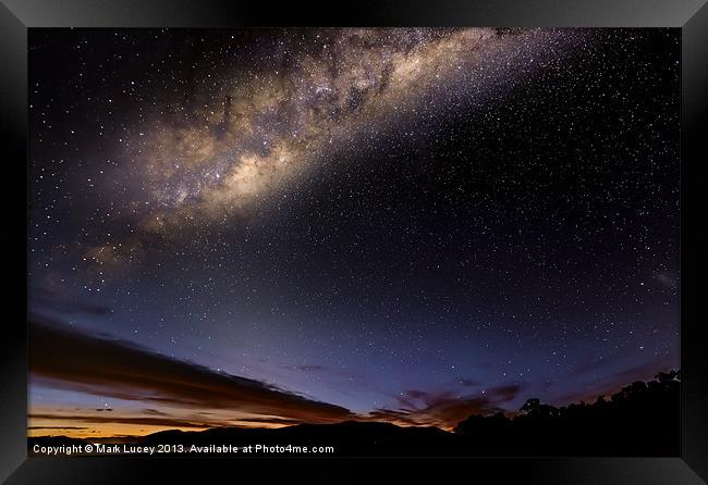 Streak Show Framed Print by Mark Lucey