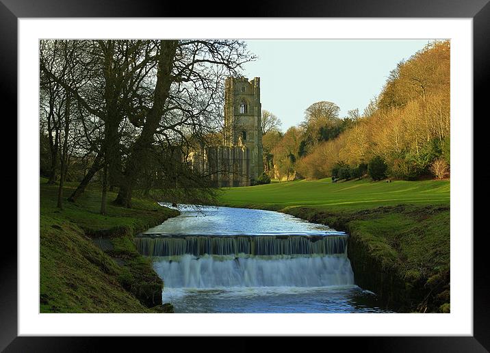 Fountains Abbey North Yorkshire Framed Mounted Print by Mark Lee