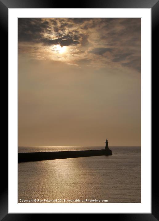 Tynemouth Pier Framed Mounted Print by Ray Pritchard