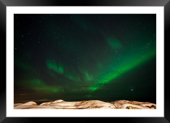 Northern Lights Framed Mounted Print by Thomas Schaeffer