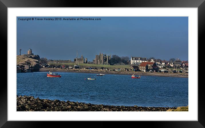 Holy Island Harbour Framed Mounted Print by Trevor Kersley RIP