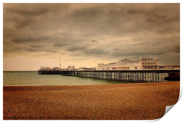 Brighton Pier Print by kelly Draper
