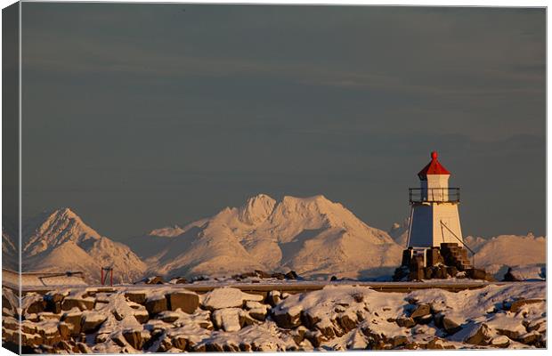 Lighthouse of Laukvik Canvas Print by Thomas Schaeffer