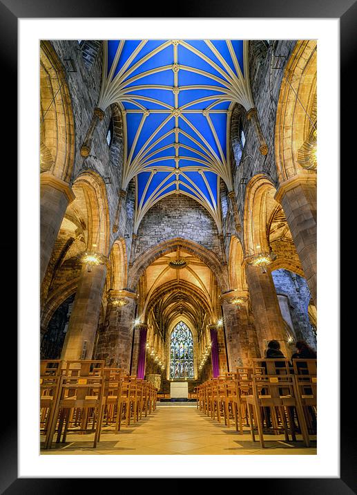 St Giles cathedral Framed Mounted Print by Don Alexander Lumsden