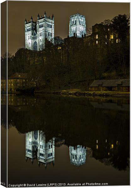 Durham Cathedral UK Canvas Print by David Lewins (LRPS)