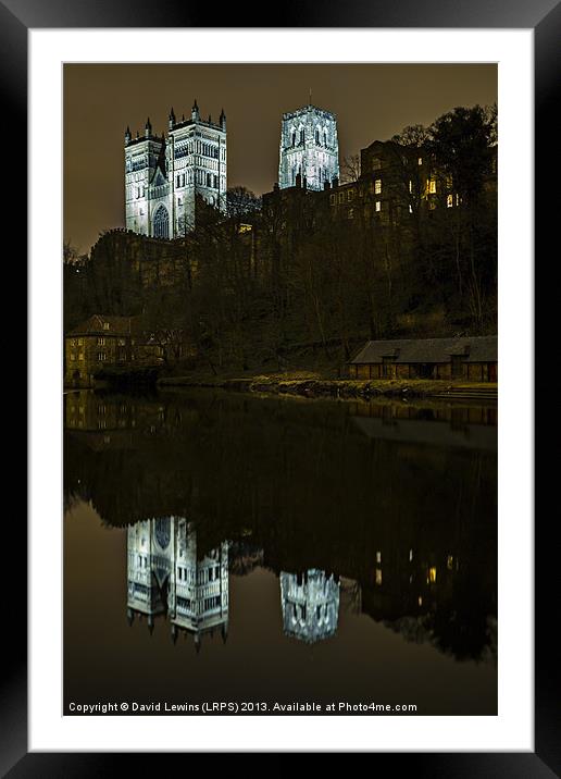 Durham Cathedral UK Framed Mounted Print by David Lewins (LRPS)