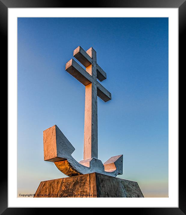 Free French Memorial at Lyle Hill, Inverclyde Framed Mounted Print by Tylie Duff Photo Art