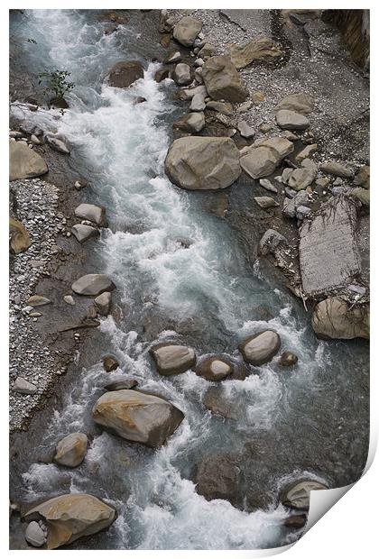 2 river in taroko national park Print by anne lyubareva
