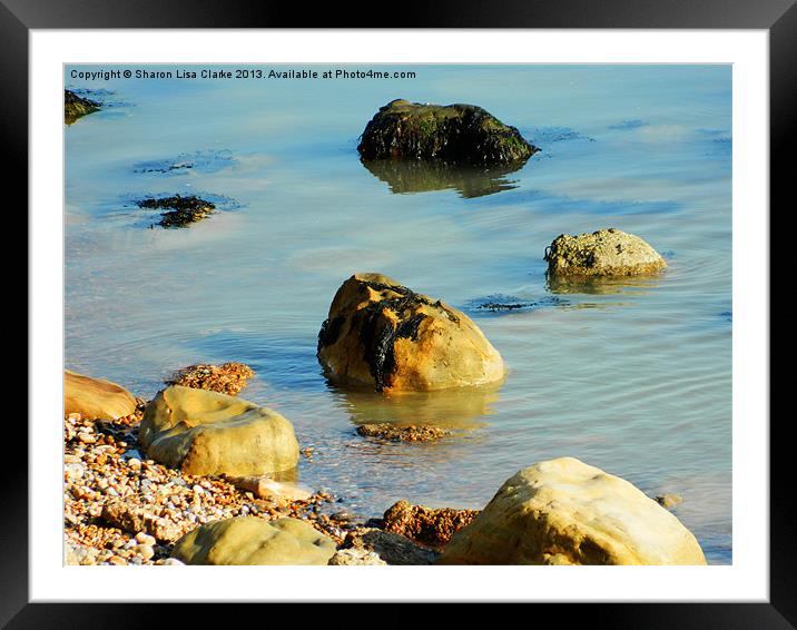 Stepping Stones Framed Mounted Print by Sharon Lisa Clarke