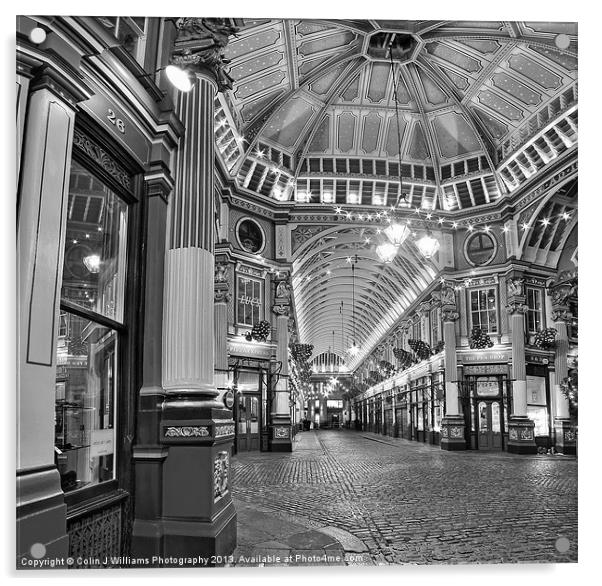 The Dome - Leadenhall Market Acrylic by Colin Williams Photography