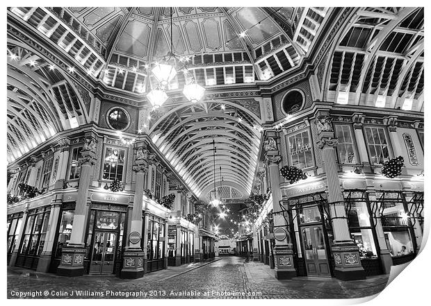 The Dome 2 - Leadenhall Market Print by Colin Williams Photography