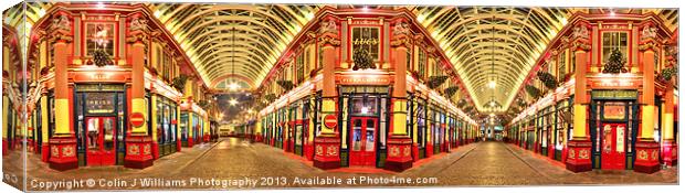 Leadenhall Market Panorama Canvas Print by Colin Williams Photography