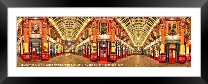Leadenhall Market Panorama Framed Mounted Print by Colin Williams Photography
