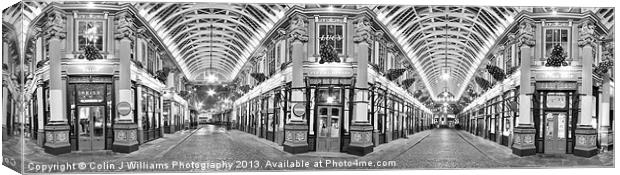 Leadenhall Market Panorama Canvas Print by Colin Williams Photography