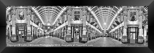 Leadenhall Market Panorama Framed Print by Colin Williams Photography